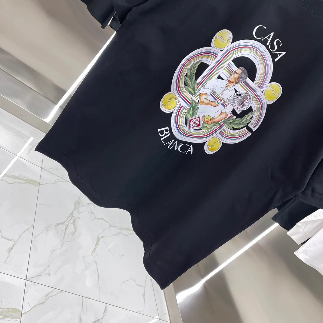 Casablanca Classic Series T ， ， 。 ， Classic ， In Stock ！ ：White Black Size：S M L XL XXL